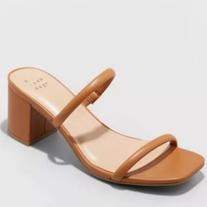 Sandal heel casual block heel